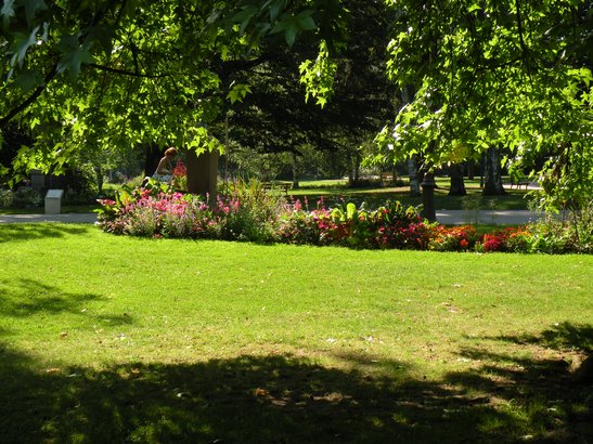  parterre de fleurs, parc Sainte-Marie